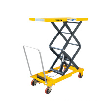 Xilin 680kg   manual hydraulic Double  Scissors Lift Table hydraulic scissor lift table